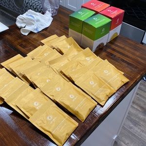 Optavia Lot of 54 Foods Dates in pictures.  Cinnamon swirl, soup, pasta, chili